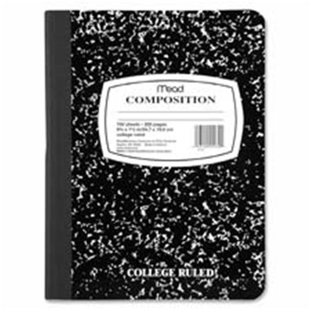 MEAD Compostion Book- Bookbound- 7-.50in.x9-.50in.- Black Marble ME464680